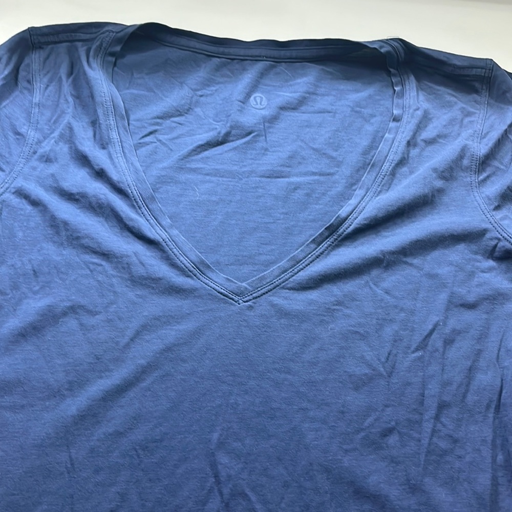 navy all yours v neck tee